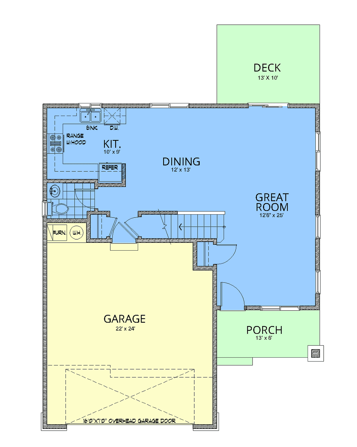 House Plan 63576 Level One