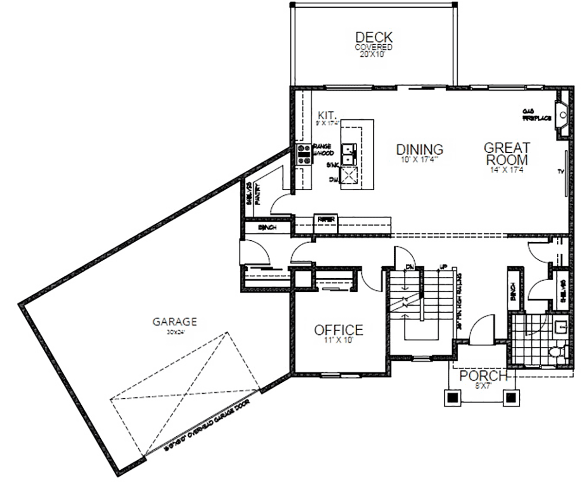 House Plan 63582 Level One