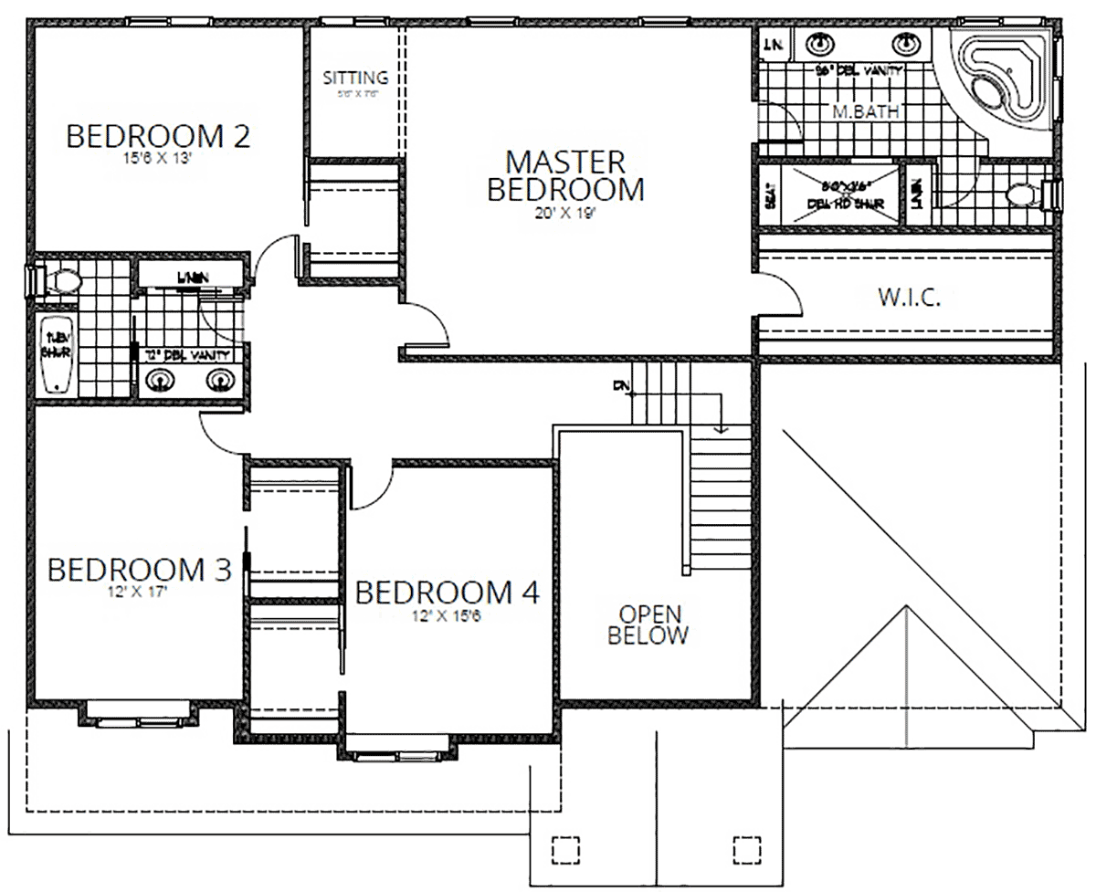 House Plan 63583 Level Two