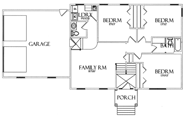 House Plan 64401 Level One