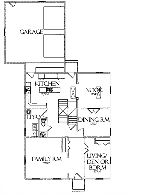House Plan 64402 Level One