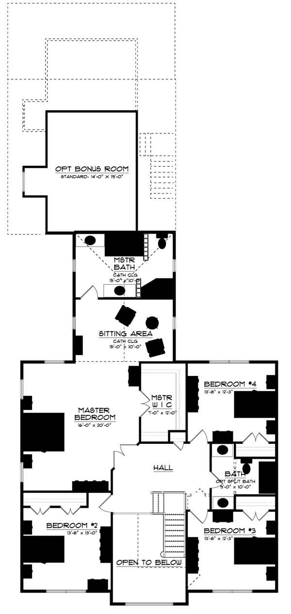 House Plan 64414 Level Two
