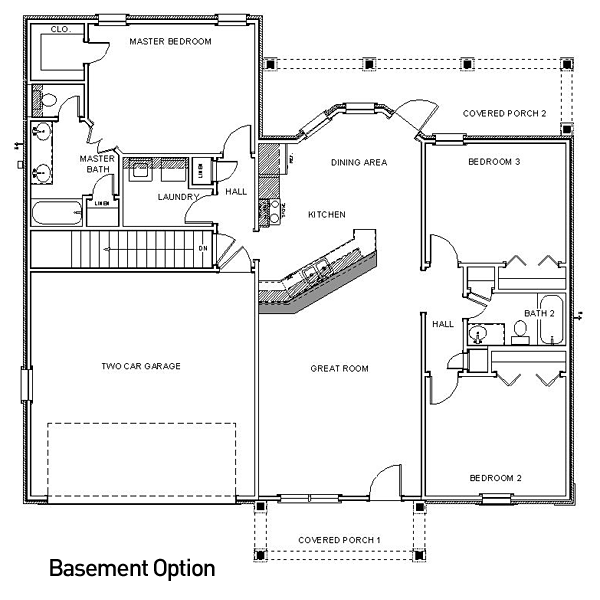 House Plan 64550 Alternate Level One