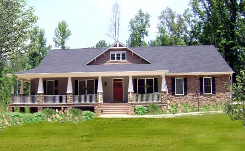 Country, Craftsman, Traditional Plan with 2818 Sq. Ft., 4 Bedrooms, 4 Bathrooms, 3 Car Garage Picture 12