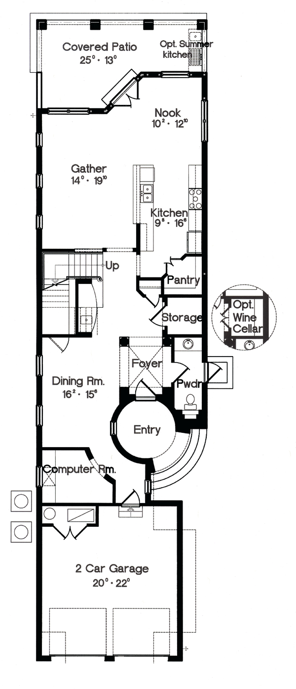 House Plan 64633 Level One