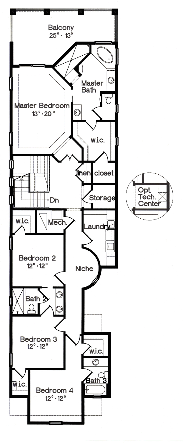 House Plan 64633 Level Two