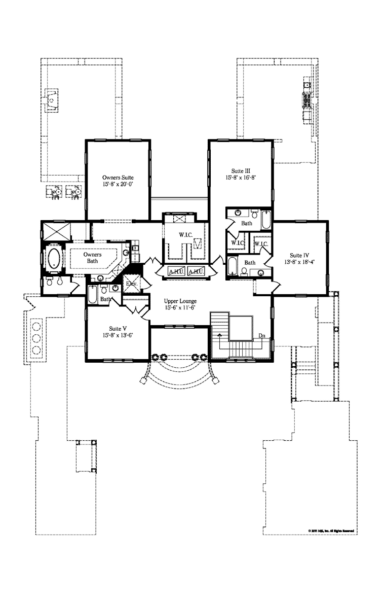 House Plan 64727 Level Two