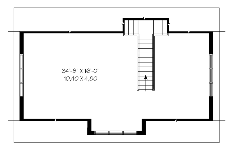 Garage Plan 64821 - 3 Car Garage Level Two