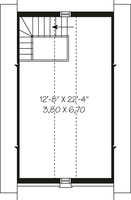 Garage Plan 64829 - 1 Car Garage Level Two