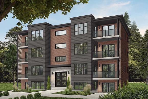 Multi-Family Plan 64952