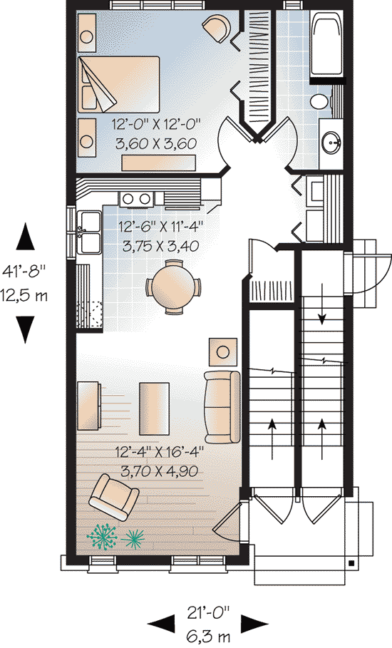Multi-Family Plan 64953 Level One