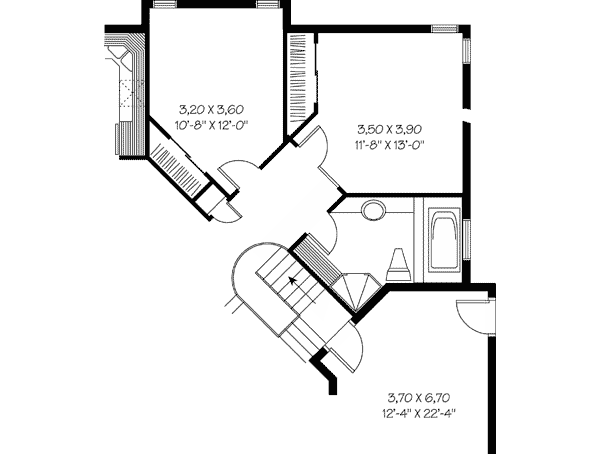 House Plan 65084 Alternate Level One