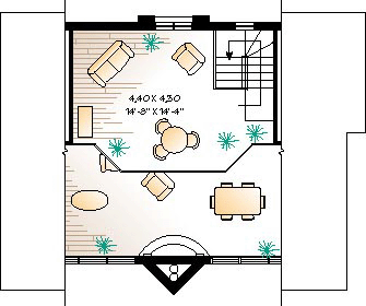 House Plan 65207 Level Two