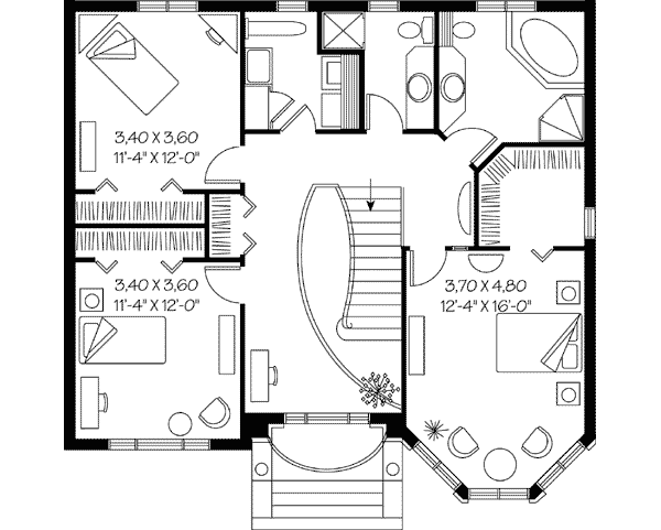House Plan 65252 Level Two
