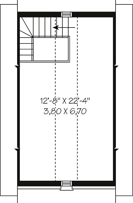 Garage Plan 65258 - 1 Car Garage Level Two
