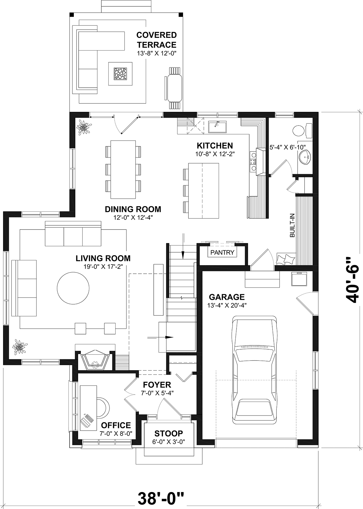 House Plan 65311 Level One