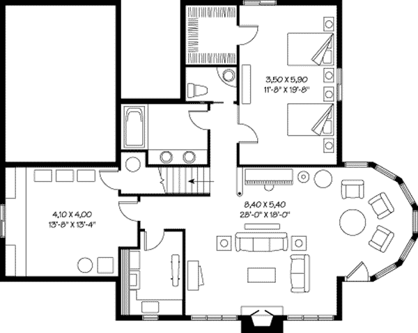 House Plan 65390 Level Two