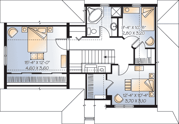 House Plan 65487 Level Two