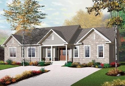 Plan 65574 - 1977 Square Feet