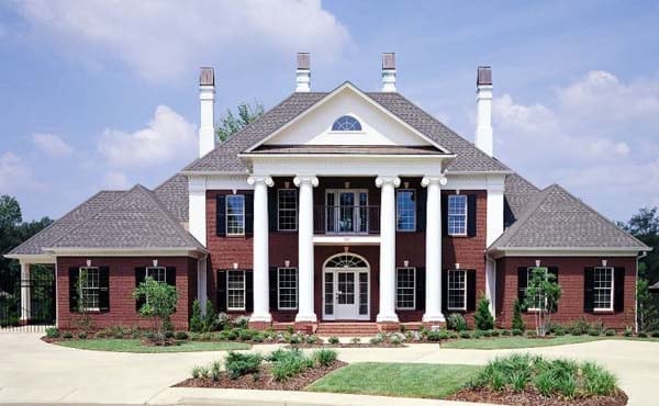 Colonial, Plantation, Southern Plan with 4242 Sq. Ft., 4 Bedrooms, 7 Bathrooms, 2 Car Garage Picture 2