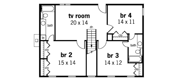 House Plan 65662 Level Two