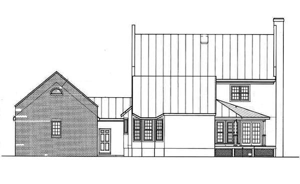 House Plan 65662 Rear Elevation