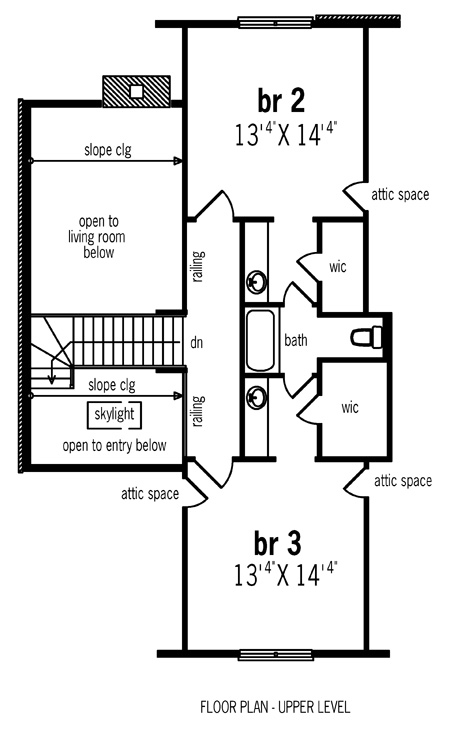 House Plan 65701 Level Two