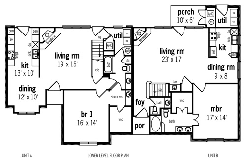 Multi-Family Plan 65712 Level One