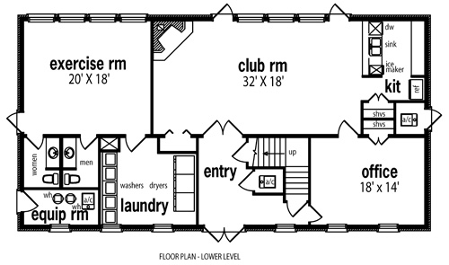 House Plan 65713 Level One