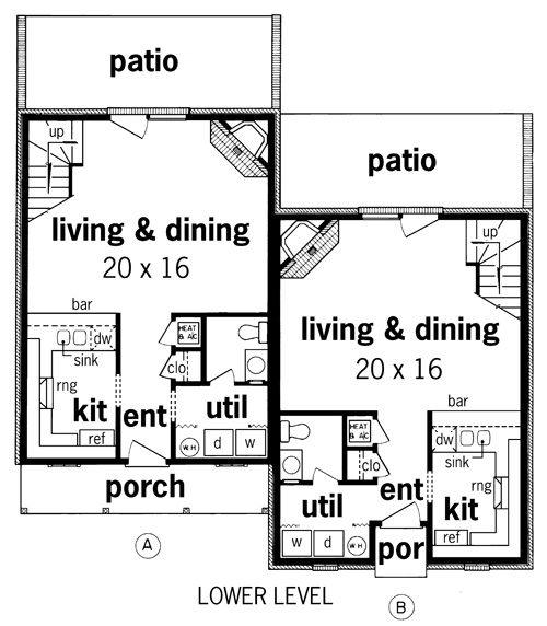 Multi-Family Plan 65716 Level One