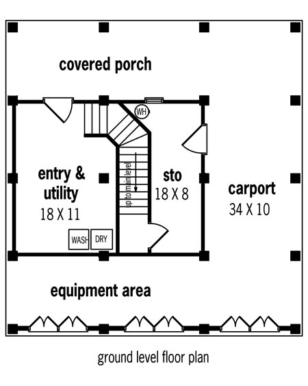 House Plan 65754 Lower Level