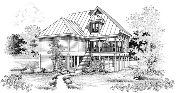 House Plan 65776 Rear Elevation