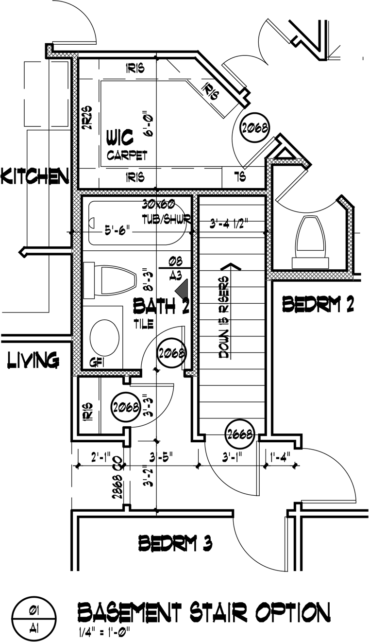 House Plan 65800 Alternate Level One