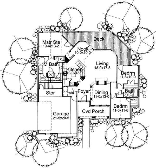 House Plan 65801 Level One