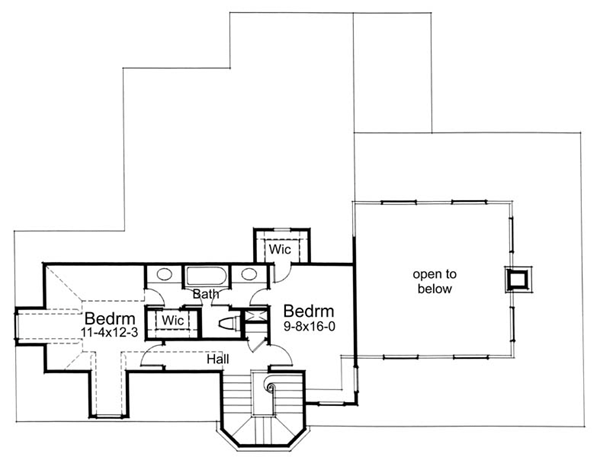 House Plan 65812 Level Two
