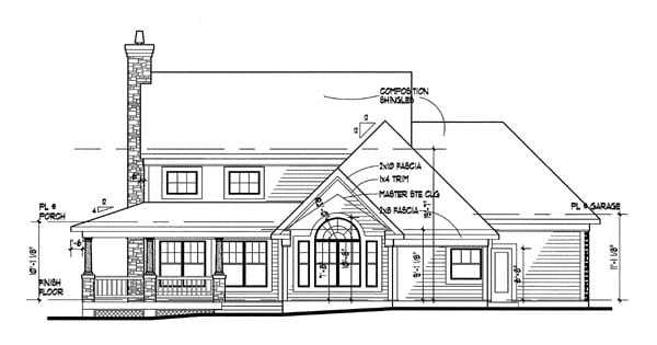 House Plan 65812 Rear Elevation
