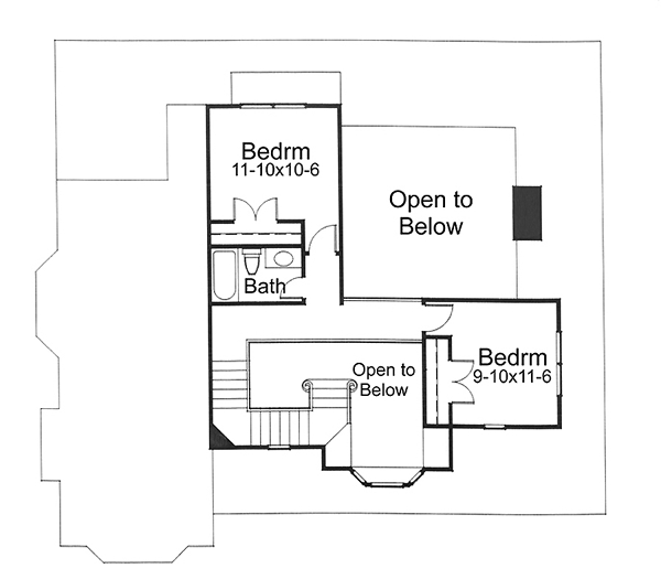 House Plan 65819 Level Two