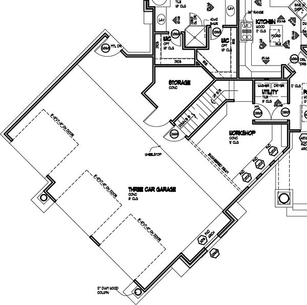 House Plan 65867 Alternate Level One