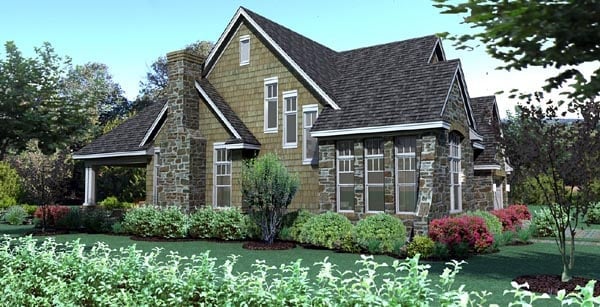 Cottage, Craftsman, Southern, Traditional, Tuscan Plan with 2143 Sq. Ft., 3 Bedrooms, 3 Bathrooms, 2 Car Garage Picture 3