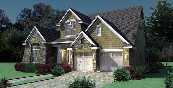 Cottage, Craftsman, Southern, Traditional, Tuscan Plan with 2143 Sq. Ft., 3 Bedrooms, 3 Bathrooms, 2 Car Garage Picture 7