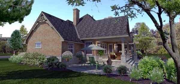 Cottage, Craftsman, Ranch, Tuscan Plan with 1764 Sq. Ft., 4 Bedrooms, 2 Bathrooms, 2 Car Garage Picture 3