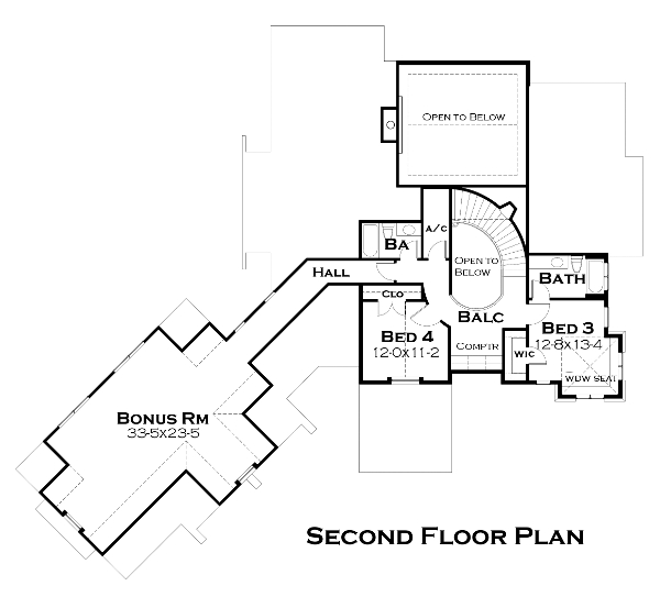 House Plan 65880 Level Two