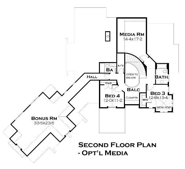 House Plan 65880 Alternate Level Two