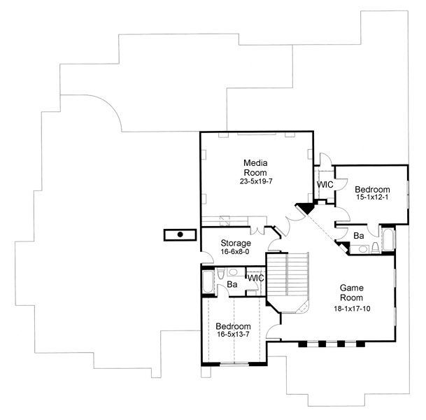 House Plan 65884 Level Two