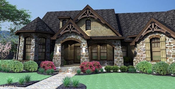 Craftsman, Tuscan Plan with 2595 Sq. Ft., 3 Bedrooms, 3 Bathrooms, 2 Car Garage Picture 9