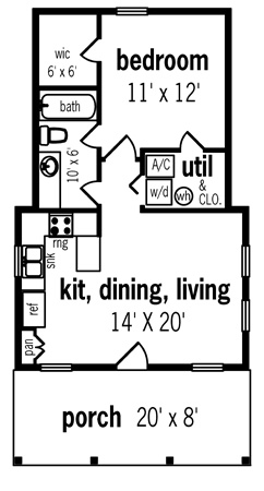 House Plan 65934 Level One