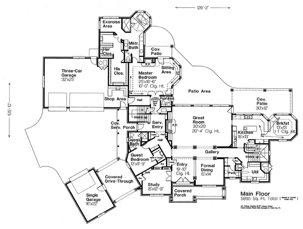 Plan 66010 | French Country Style with 5 Bed, 7 Bath, 4 Car Garage