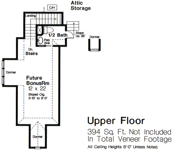 House Plan 66016 Level Two