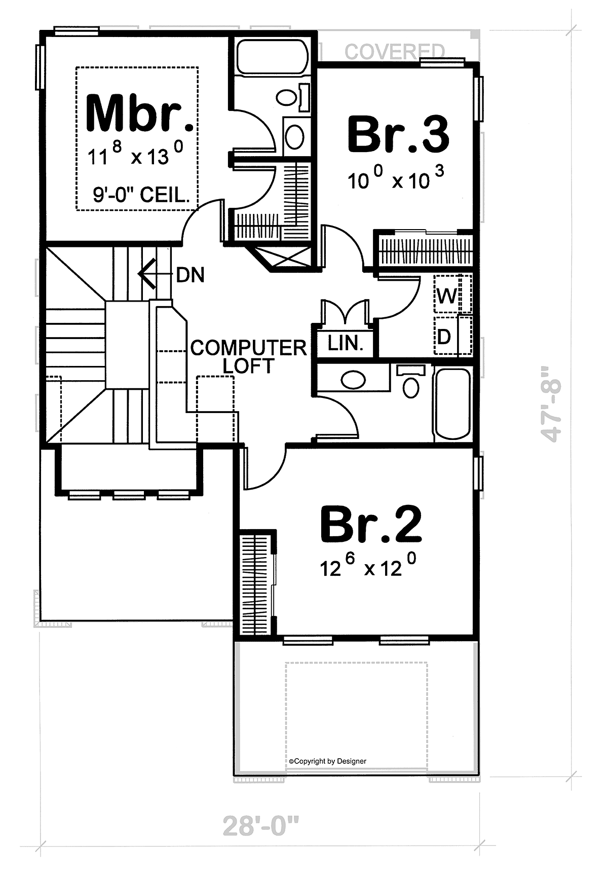 House Plan 66410 Level Two