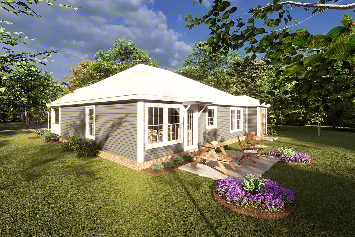 House Plan 66472 Rear Elevation